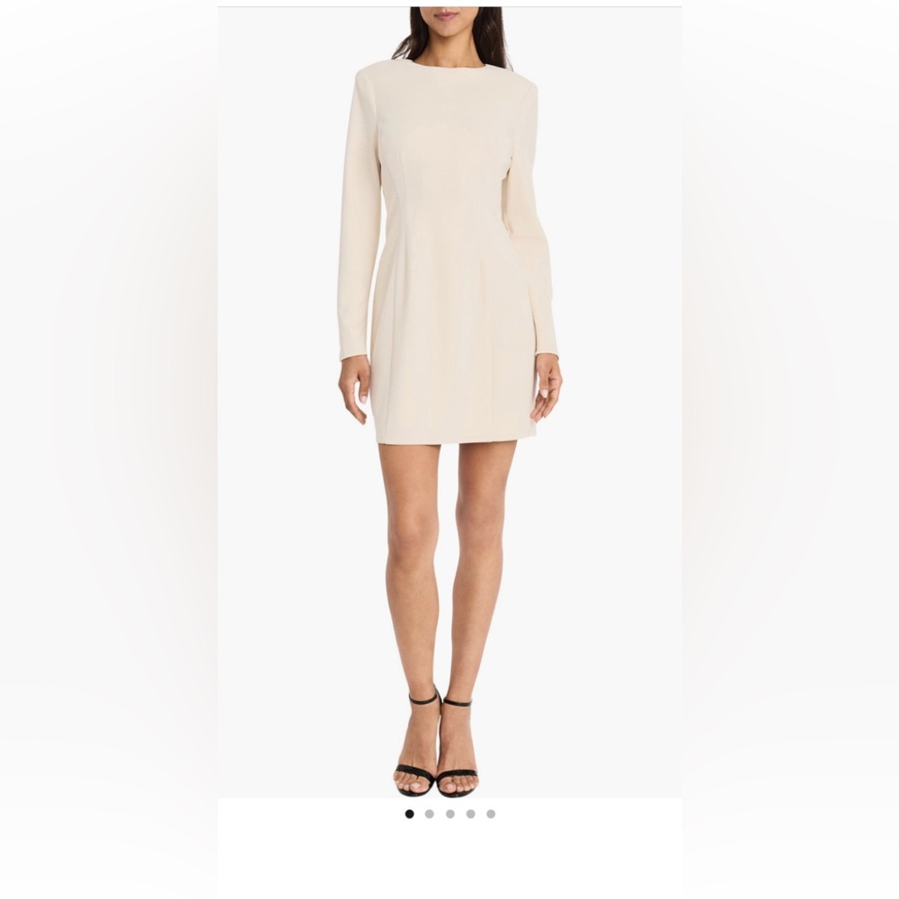 Donna Morgan for Maggy Strong Shoulder Mini Dress NWT size 14